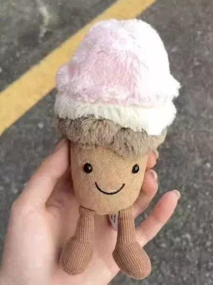 Cute Coffee Cake Plush Pendant Soft Stuffed Food Toy Fluffy Keychain Gift for Kids Birthday Christmas Bag Home Decor