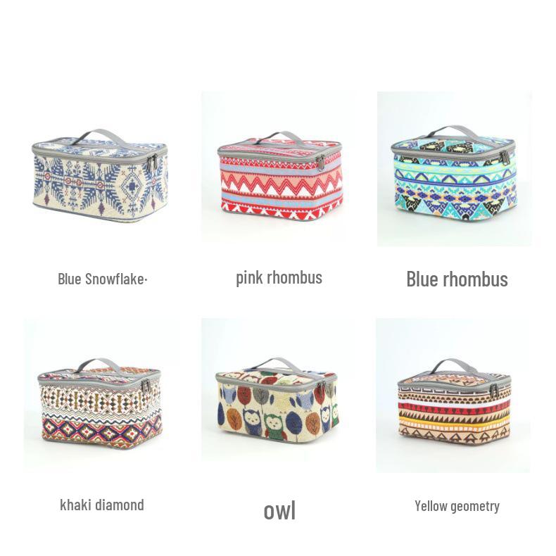 Portable Outdoor Storage Bag for Cutlery, Seasoning, Tea Set, and Cosmetics