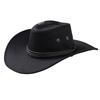 Nylon PU Fur Cowboy Hat Western Rope Wrapped Knight Hat for Fishing Tourist Accessory