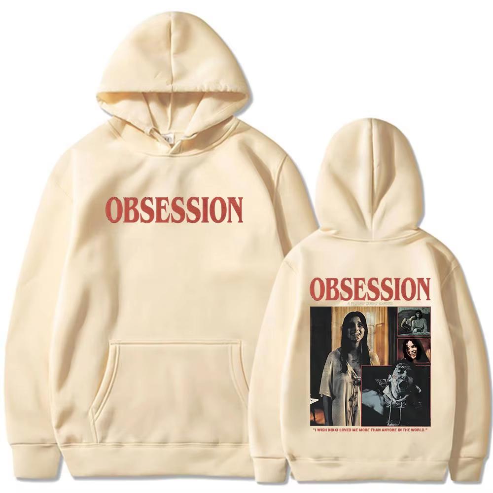 Horror Movie Fan One Wish Willow Hoodie, Men's Fashion Vintage Gothic Long Sleeve Loose Hooded Sweatshirt Hoodies