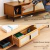 Luxury Retractable TV Cabinet & Coffee Table Combination for Small Apartments