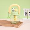 Cute Panda Portable Double Drink Cup with Straw - High Temperature Resistant 