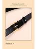 Versatile Matte Leather Women's Belt - Elegant Fashion Suede Waistband with Second Layer Cowhide for Jeans