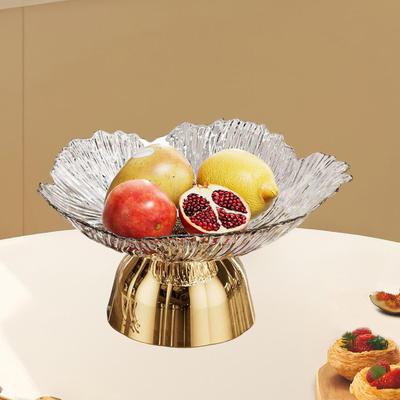 Decorative Pedestal Bowl Food Snack Storage Tray Practical Trendy Fruit Basket Holder for