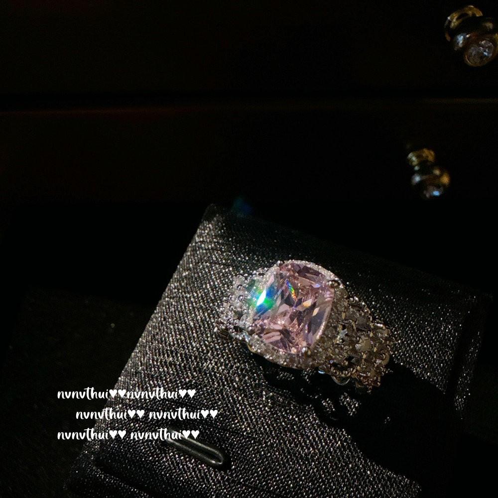 Fairy Color Scheme Flowering Rainbow Gemstone Bracelet, Papalacha, 18K Gold Plated, Fat Zircon Ice Flower Cut Ring