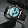 PAGANI DESIGN 40MM V2 Sky Blue Dial Classics Men Quartz Watches Sapphire Retro Chronograph Stainless Steel Waterproof Watch Men