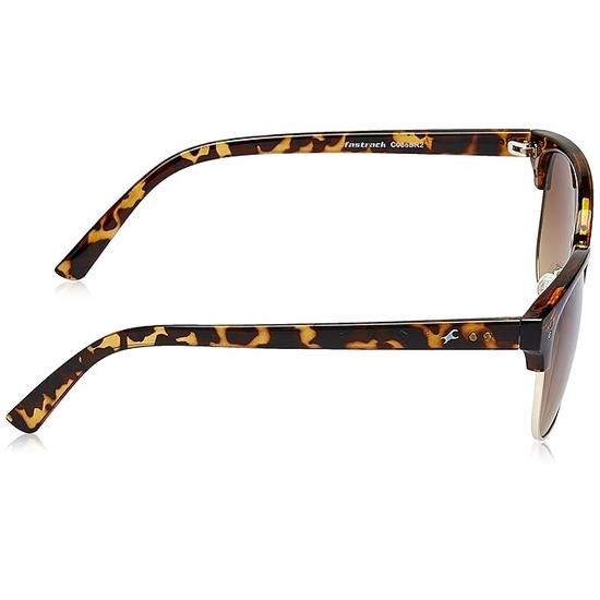 Fastrack Men's UV Protected Square Browline Sunglasses