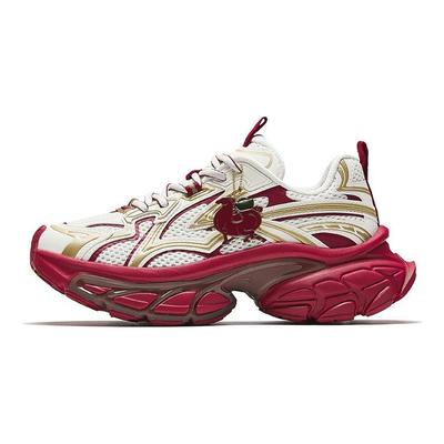 Fuyiao Retro Trendy Vielseitig Freizeitkleidung Langlebig Stoßabsorption Niedrig geschnitten Dad Shoes Damen Sneaker 122618899-4
