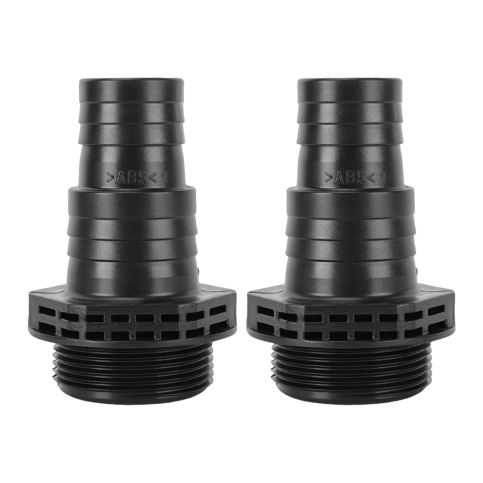 

2Pcs Pump Connectors Fit for SPS100 SPS75 SPS50 SPS25 32 38mm ABS for Sand Pump Pool Spa Replacement Parts Black