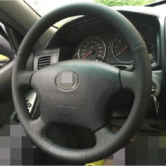 Δερμάτινο κάλυμμα τιμονιού αυτοκινήτου για ράψιμο Για Toyota Land Cruiser Prado 120 Land Cruiser (2003-2007) Τακόμα(2005-2011)