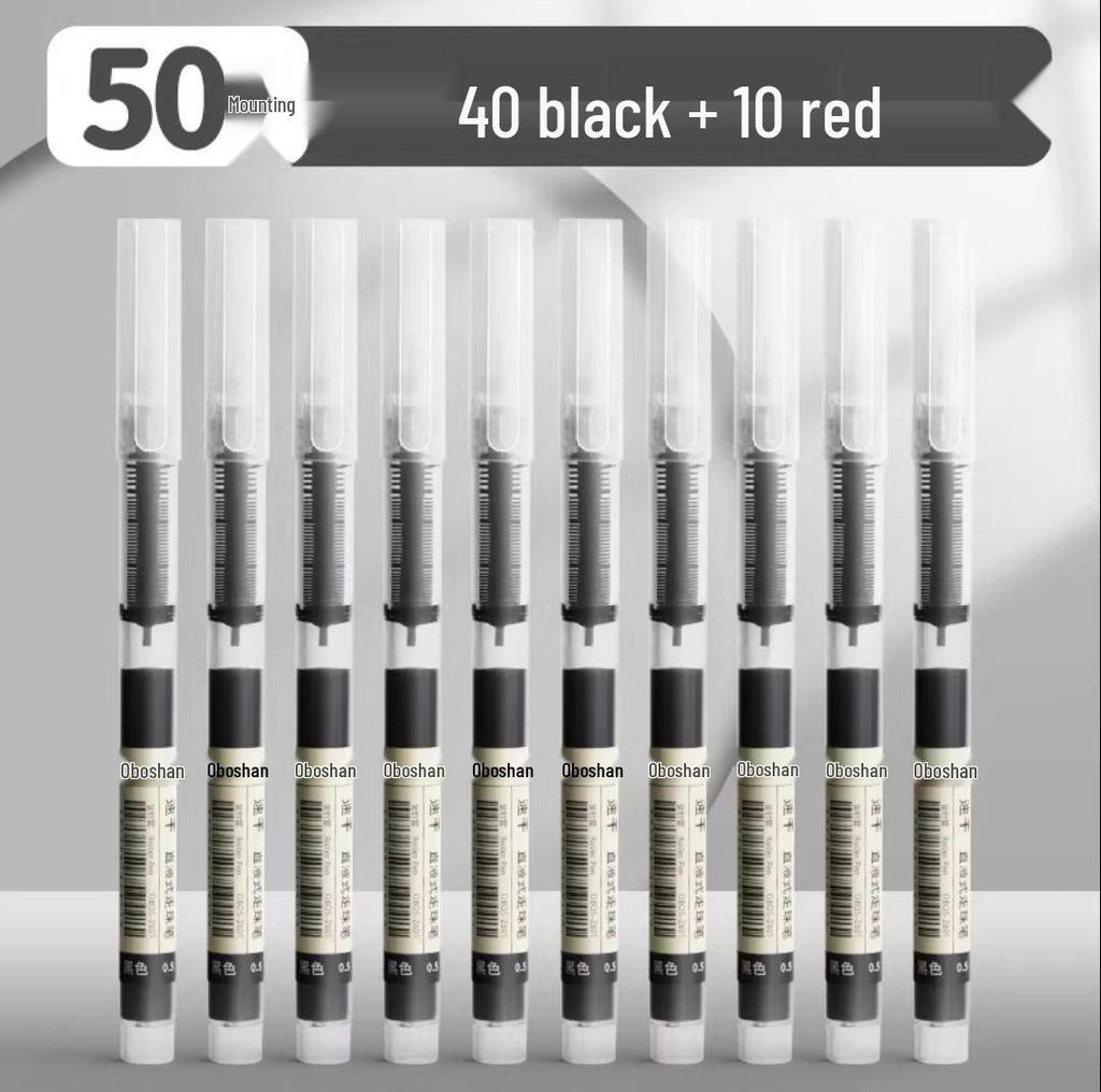 Snabbtorkande Svart Gel-Rullpenna 0,5 mm för Prov & Kontorsbruk