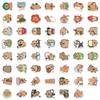 Cute Capybara Stickers: 55 Cartoon DIY Decals for Phone, Water Cup, or Stationery Decoration