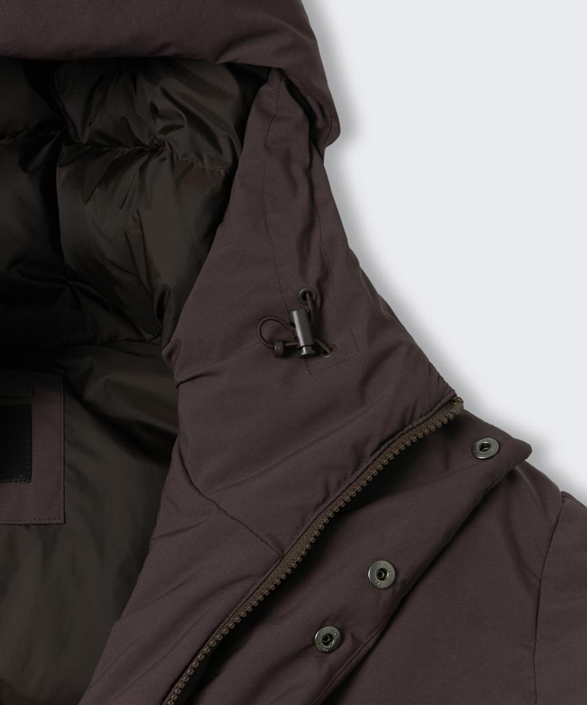 Musinsa Standard Minimal Hooded Down Short Padded Jacket [Baroque Brown]