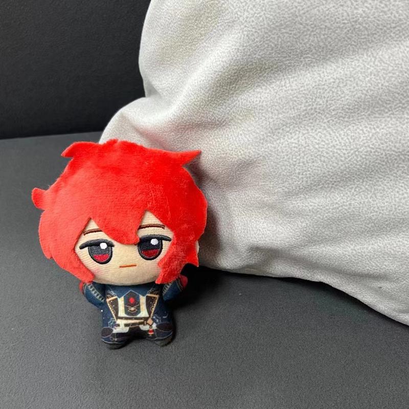 Peluche Gioco Genshin Impact 10cm Lumine Kaeya Alberich Diluc Ragnvindr Barbatos Morax Action Figures Portachiavi Modello Bambola