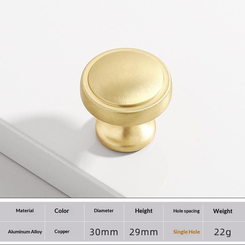 Aluminum Alloy Furniture Knobs Rustproof Waterproof Surface Classic Design for Cabinet Drawer Dresser Bathroom Kitchen Furniture
