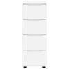 Storage Cabinet White 40 x 48 x 105 cm Engineered Wood