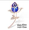 Elegant Rose Bow Tie Brooch Pin