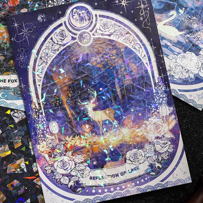 Dream Memory Series: Classical Shell Light Collage Stickers - 3 Styles