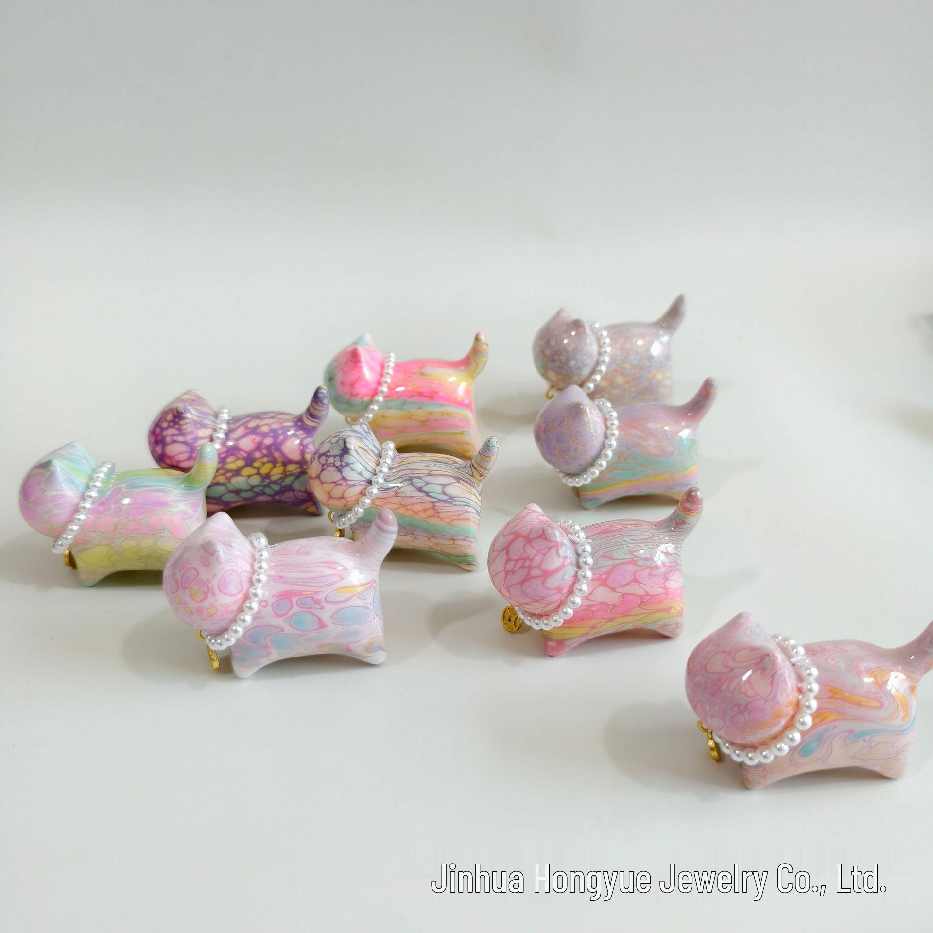 

Брелок Кот Удачи в Храмовом Стиле, Лакированный Шарм, Аксессуар Ручной Работы, Плетеный, Красочный Кот, Декор для Сумки и Автомобиля