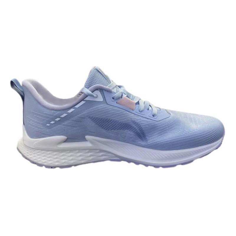 New LiNing Anti Slip Wear Resistant Low Top Casual Running Shoes Women's Blue Gray ARBU006-3