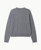 Leondi Fine Merino Wool Round Cardigan - Gray