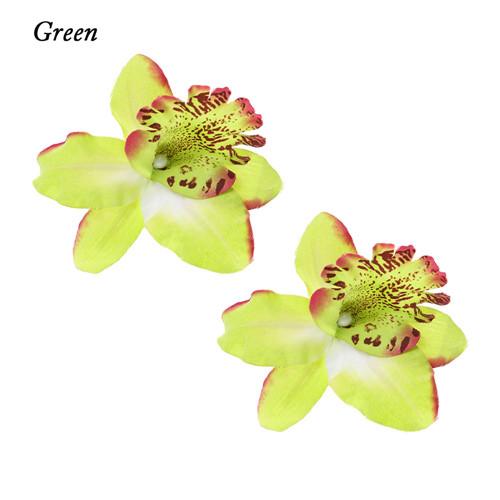 2Pcs Fashion Flowers Hair Clips Women Bohemia Bridal Orchid Hairpins Wedding Accessories Girls Barrette Beach Hair Accessories
