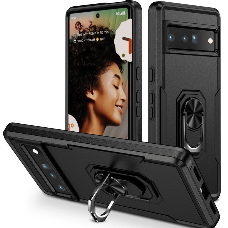 Applicable To Google Pixel 9Pro Ring Armor Anti-Drop Phone Case Pixel10a Pioneer Bracket Case