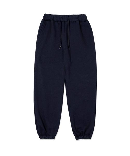 NTET [Fleece Lined] Plain Elastic Jogger Pants Navy