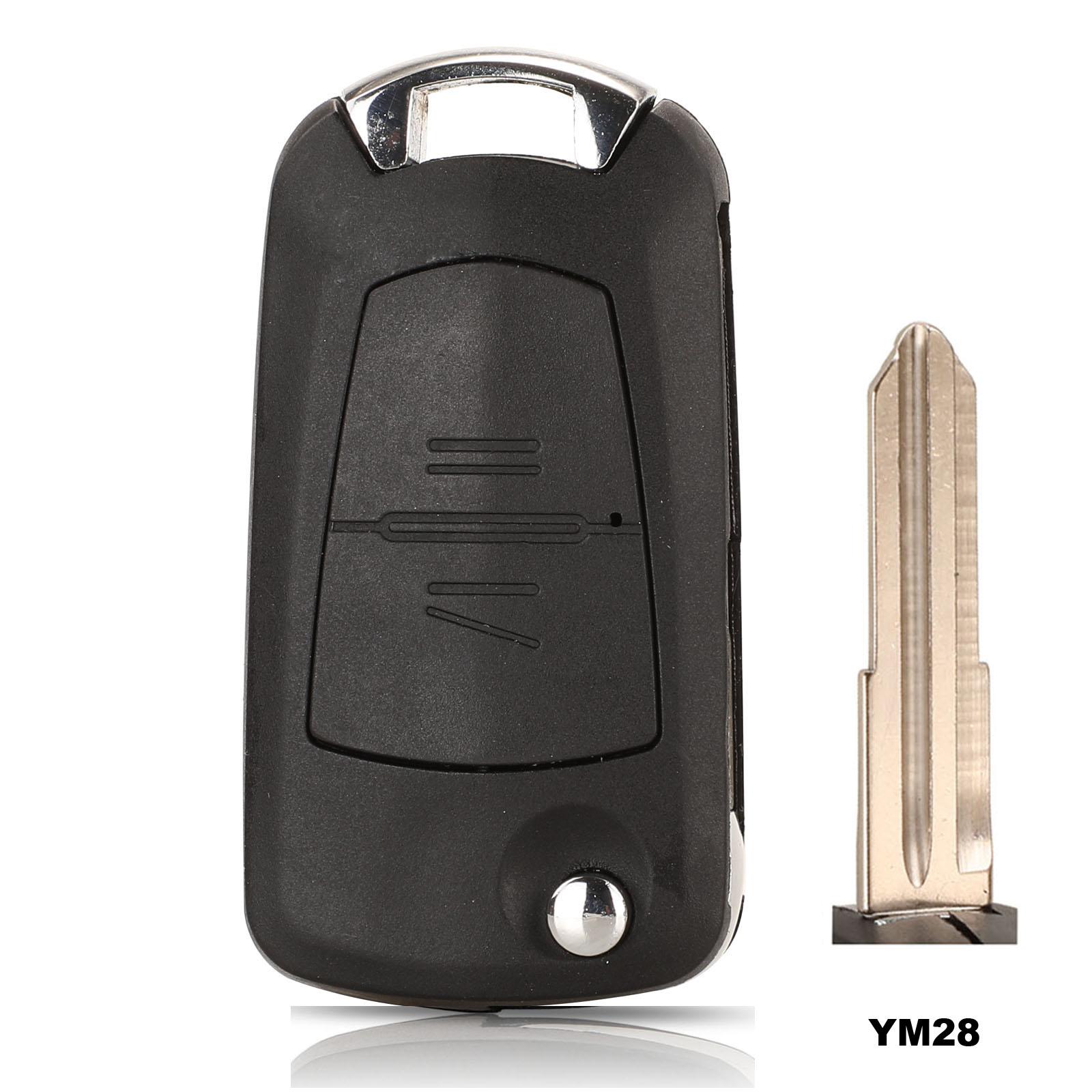 

jingyuqin 2 кнопки модифицированный автомобильный ключ стильный пульт дистанционного управления чехол брелок пустой для Opel VAUXHALL VECTRA ASTRA ZAFIRA складной Flid