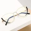 Fashion Anti Blue Light Blocking Cat Eye Glasses Frame Women Men Metal Fashionable Optical Glasses Trendy Computer Glasses