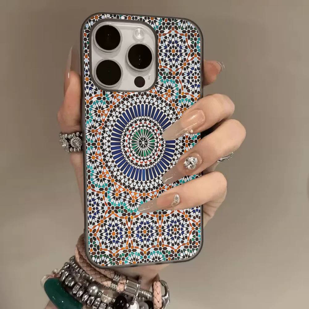 Moroccan Tile For IPhone 17 16 15 14 Plus 13 12 11 Pro Max With Shockproof Protective Phone Cover
