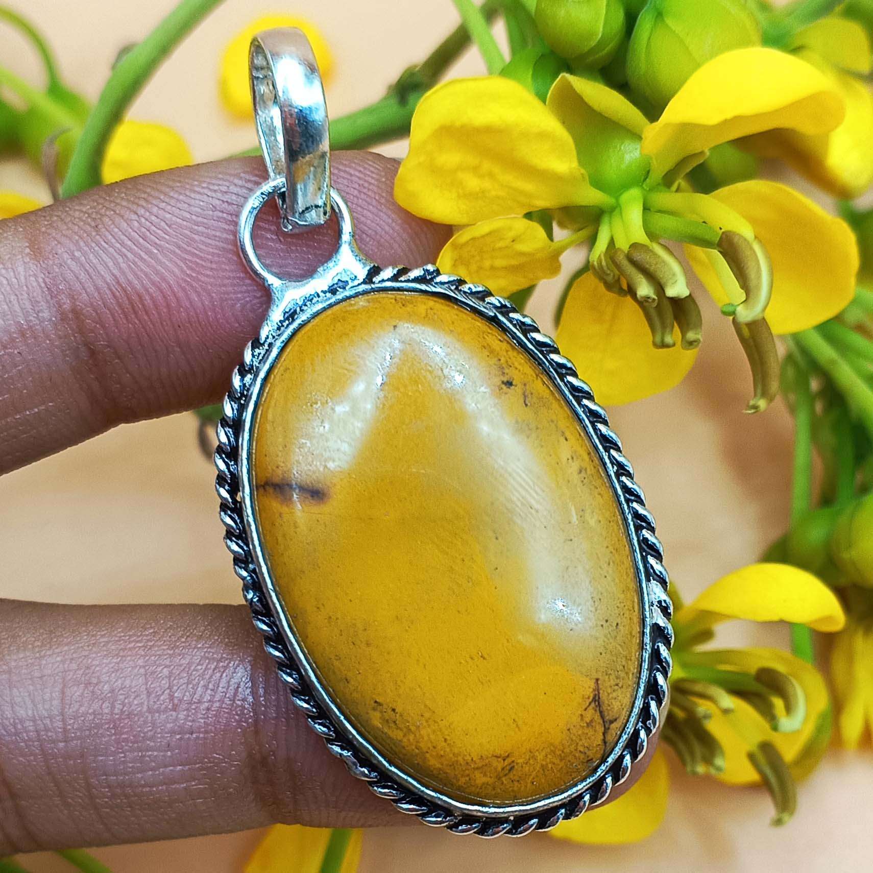 

Подвеска из драгоценного камня Mokite Jasper, стерлинговое серебро 925 пробы, позолоченные ювелирные изделия ручной работы omcj-HPP116