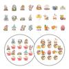 Colorful Easter Cake Decorations Set of 12pcs Rabbit Gnomes Cupcake Toppers Spring Theme Decor Easter Party Supplies