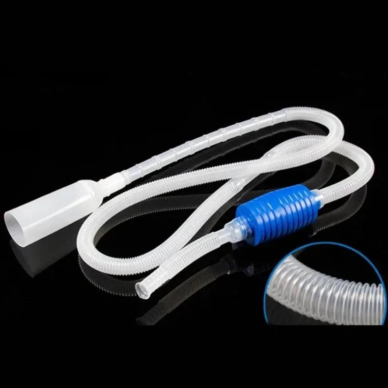 New 1.4m Pipe Aquarium Siphon Fish Tank Syphon Vacuum Cleaner Pump Semi-automatic Water Change Filter Pump Cleaning Accessories