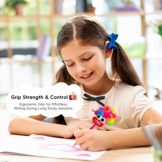 Cute Cartoon Pens Kids Big Mouth Figure Ballpoint Pen Assorted Colors Rollerball Pen Fun Gift for Boys Girls Birthdays And Festive Parties