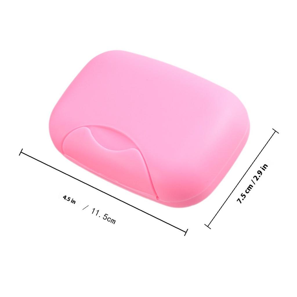 Portable Soap Dish Box Holder Container for Travel Camping Hiking Bathroom Use Locking Design Leakproof Compact Lightweight PP