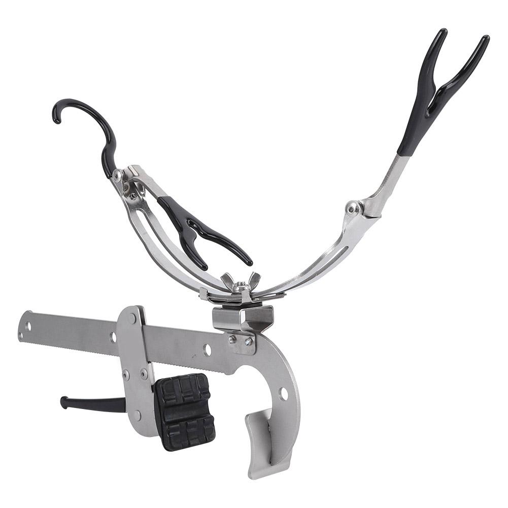 28086 Dual Purpose Ice Raft Bridge Fishing Folding Bracket Stainless Steel Stand TackleL