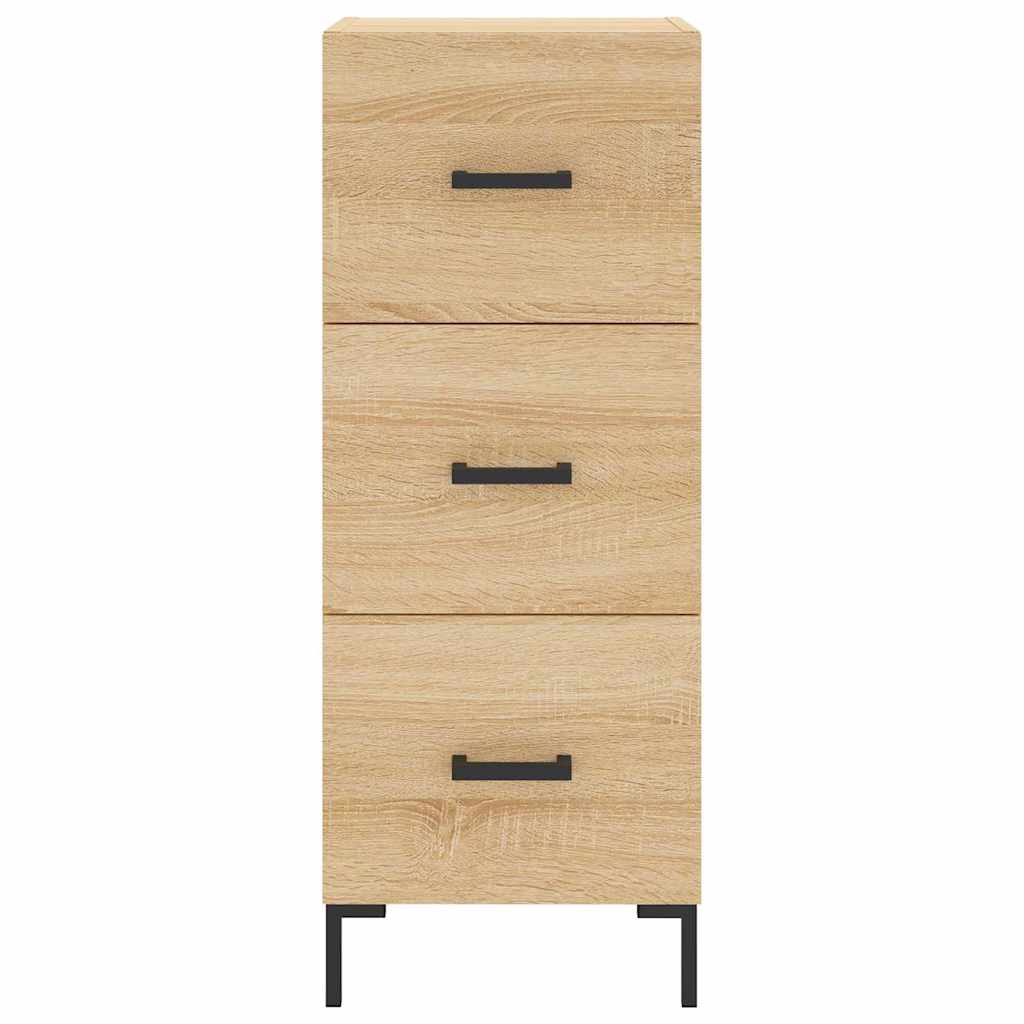 vidaXL Sideboard Sonoma-Eiche 34,5x34x90 cm Holzwerkstoff