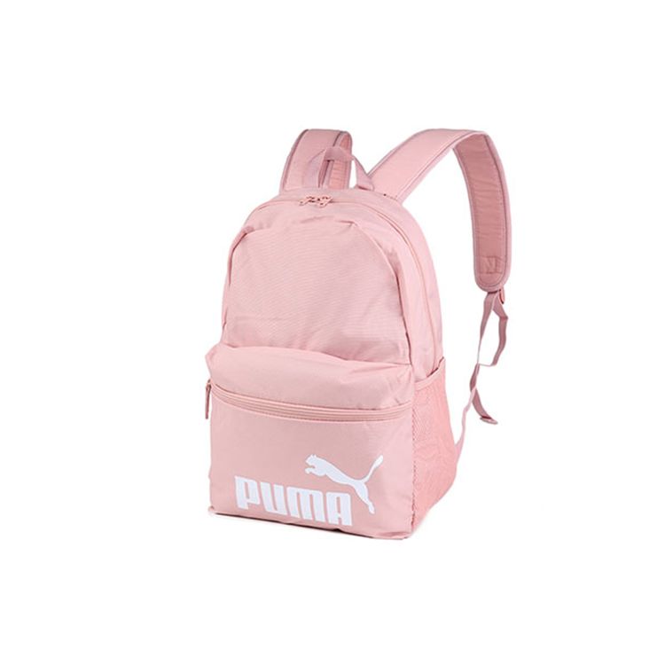 Puma Phase Fashion Practical Reflective Logo Print Iconic Design Elements Polyester Backpack Unisex Backpack Cherry-Blossom-Pink 075487-29 Cherry Blossom Pink