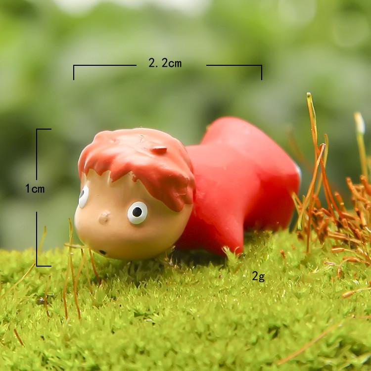 Cartoon Goldfish Ponyo Resin Mini Model Ornament For Garden Decoration Gift And