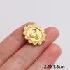 6 Stück Antike Relief Rose Tulpe Sonnenblume Edelstahl Anhänger Für Schmuckherstellung Großhandel Königlicher Hofstil Oval Handgefertigter Anhänger
