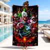 Clown Horror Beach Towel, Microfiber Beach Towel, Perfect For Pool, Beach, Travel, Home Decor Beach Party Fan gifts