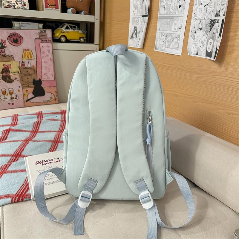 Student's Large Capacity Schoolbag Women's Embroidered Backpack