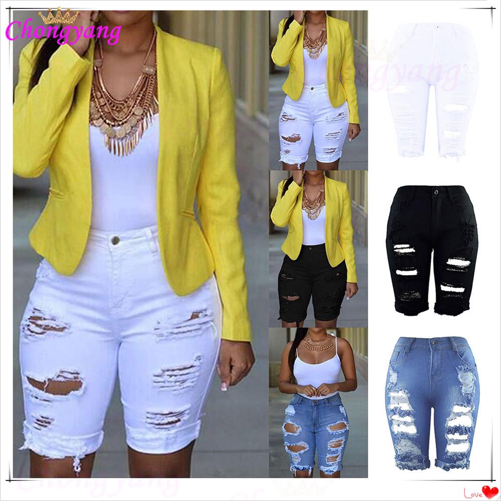 denim legging shorts