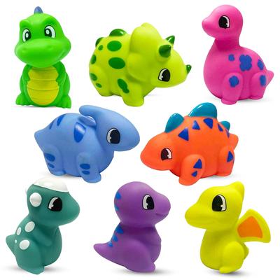 Ynanimery Dinosaur Bath Toys, Shower Toys, Bath Toys, Water Play, Fountain Toys, Dinosaur Toys, Water Guns, Animal Bath Toys, Soft, Stress Relief,
