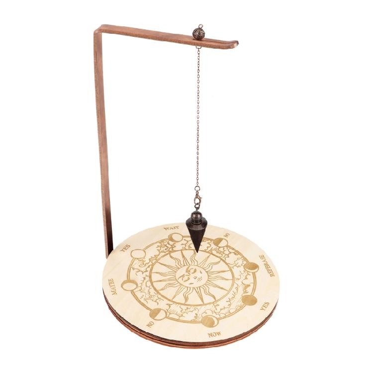 Настольная деревянная полка-вешалка с маятником, декорация для стола