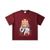 260 GSM Double Yarn 32 Count 100% Cotton Chainsaw Man V51 Power Print Unisex Heavy Cotton T Shirt… More