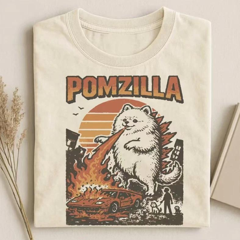 Pomeranian Godzilla T-Shirt 2XL