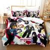 3D Nuovo K project Mikoto Suoh No Blood! Senza Osso! Niente Cenere! Set Biancheria da Letto Stampato con Federa Copripiumino Matrimoniale Queen Super King Size
