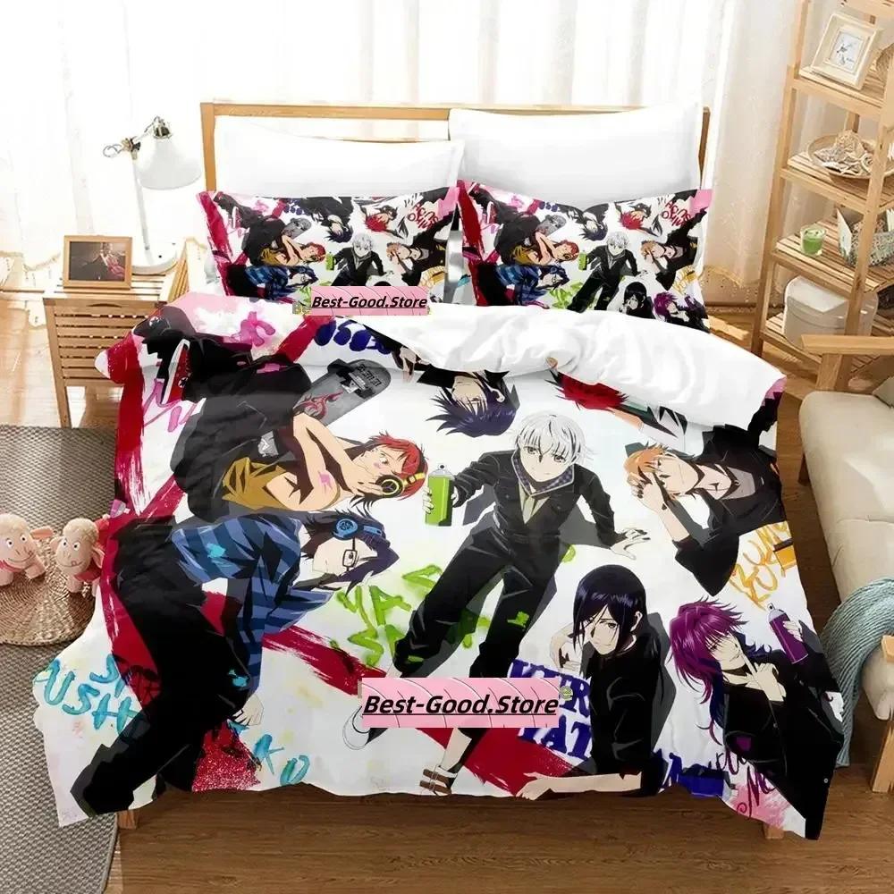 3D Nuovo K project Mikoto Suoh No Blood! Senza Osso! Niente Cenere! Set Biancheria da Letto Stampato con Federa Copripiumino Matrimoniale Queen Super King Size